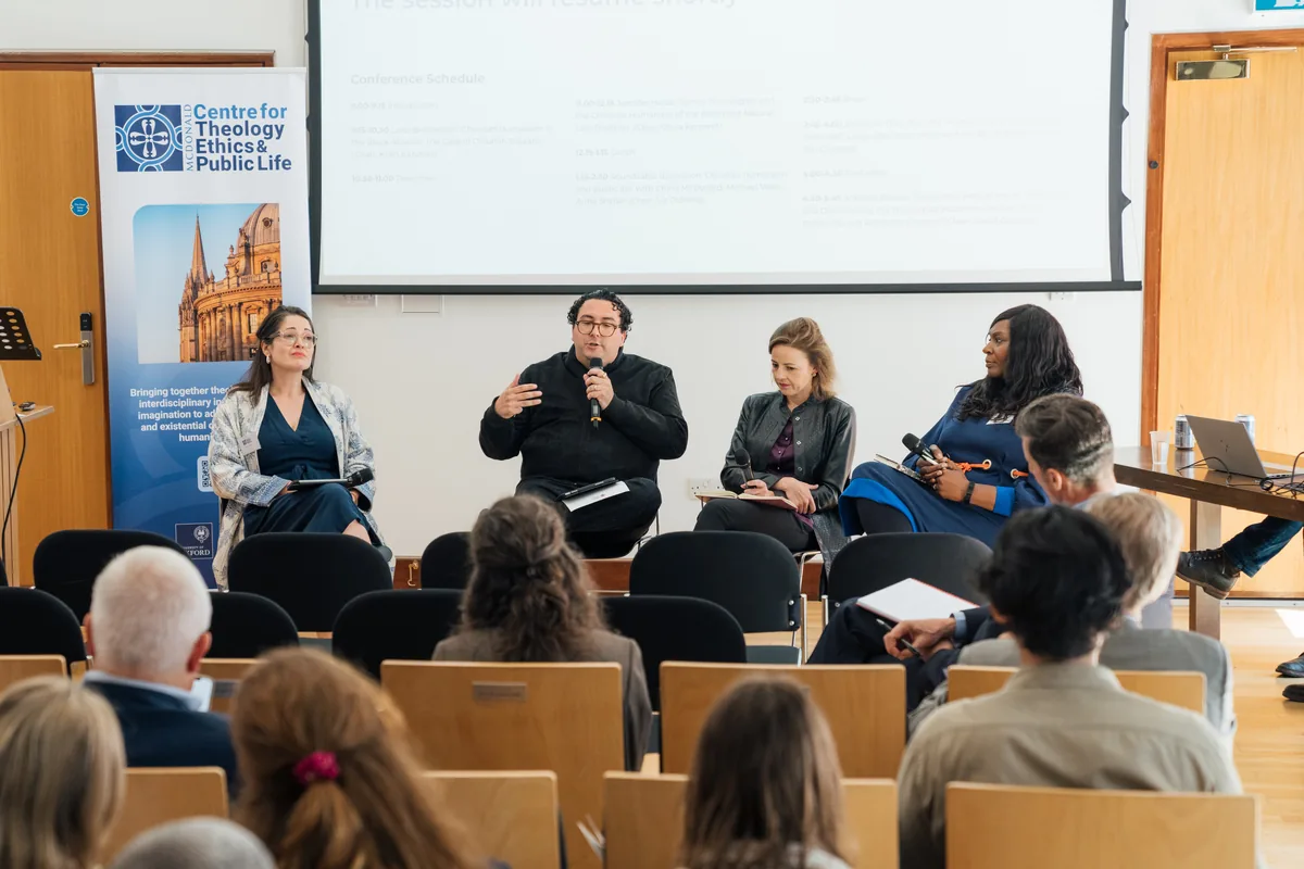 Panel discussion at an Oxfordshire conference — managed by Oxfordshire AV